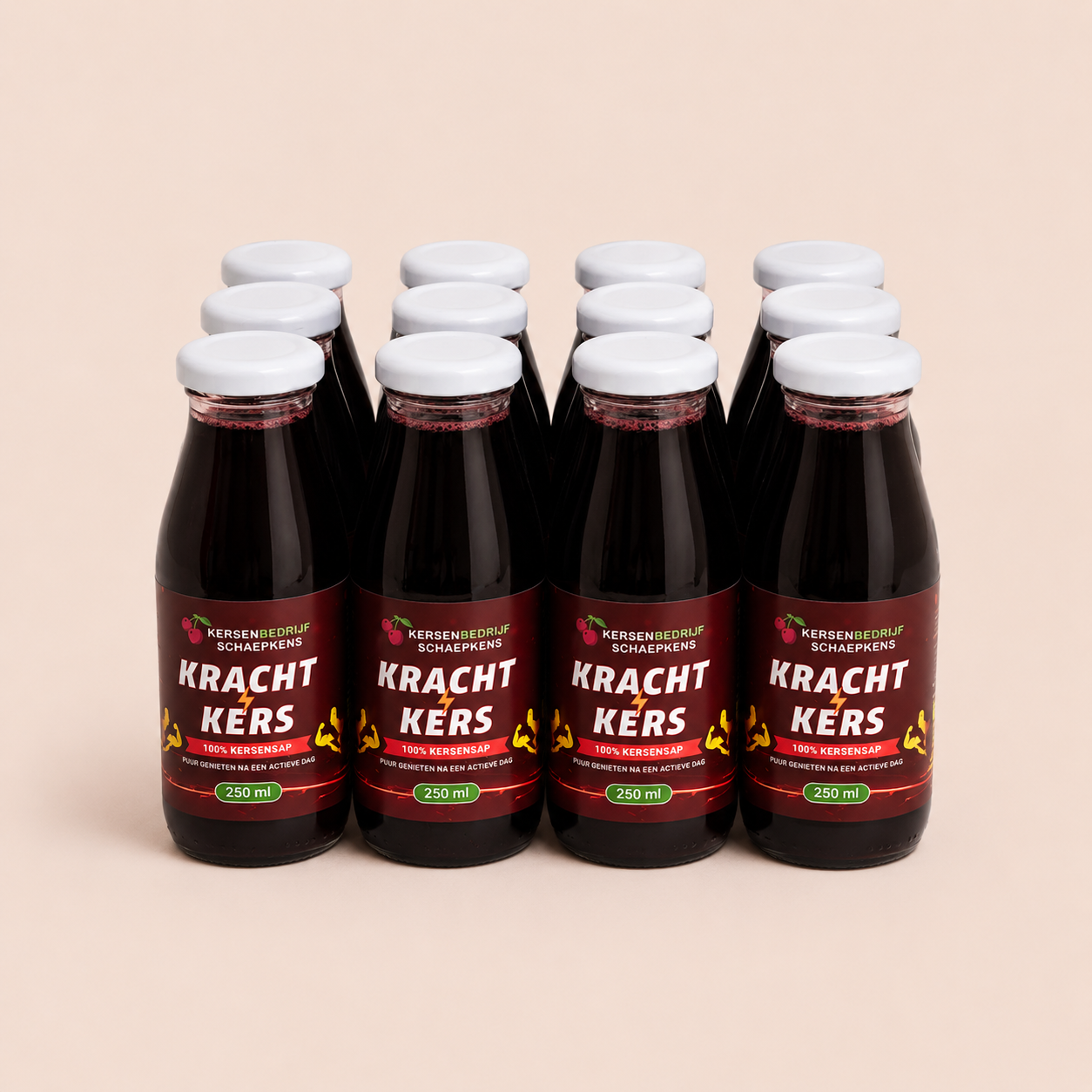 Kracht⚡️Kers – 100% kersensap 12-pack